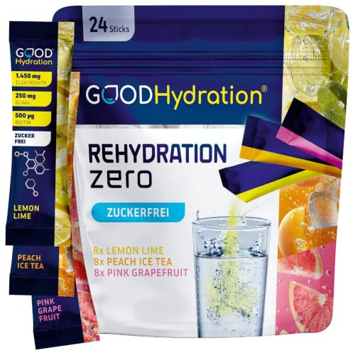 GOOD Hydration® Elektrolyt Pulver OHNE ZUCKER – VARIETY PACK – 24 Sticks
