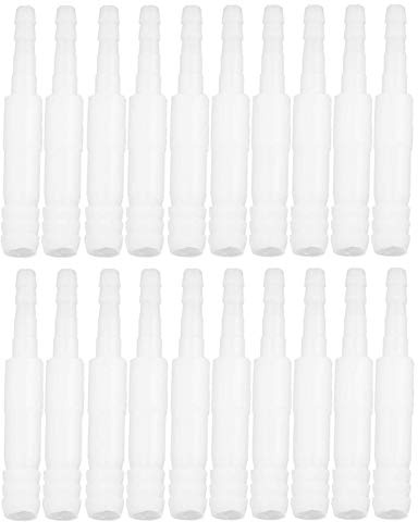 Aquarium Schlauchadapter Rohr Anschluss PVC 20pcs Transparent 4mm bis 8mm Aquarium Schlauchkupplung Luftpumpe Wasserrohrzubehör
