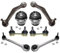 BESTPRICE 2x Querlenker Hinterachse oben, 2x Querlenker Hinterachse, 2x Koppelstange, 2x Hinterachslager Kompatibel mit BMW 7er (E38)