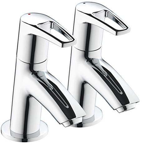 Bristan Smile Bathroom Taps, chrome pillar basin taps | SM 1/2 C, Modern design, Bathroom sink taps, Matching bath taps available, Lifetime Cover