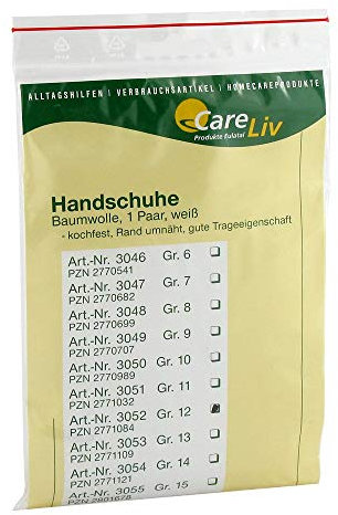 HANDSCHUHE Baumwolle Gr.12 2 St