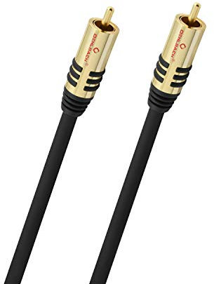 Oehlbach D1C21531 - Cable cinch/cinch mono de 1.0 m, Negro