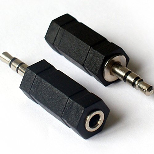 3.5mm Stereo Jack Plug to Mono Socket Adapter/Converter - Headphone Male/Female