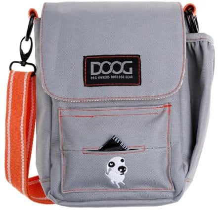 DOOG Shoulder Bag Dog Walking Accessory Treat Bag Grey, One Size