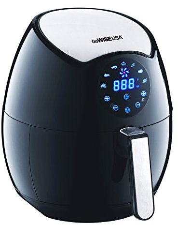 GoWISE USA Ming's Mark GW22621 Electric Air Fryer, 3.7 QT, Black