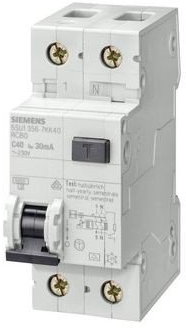 Siemens - Diferencial combinado 1 polo+neutro 16a 30ma/6000