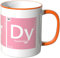 JUNIWORDS Tasse - Wähle eine Farbe - Periodensystem Nerdy - Orange