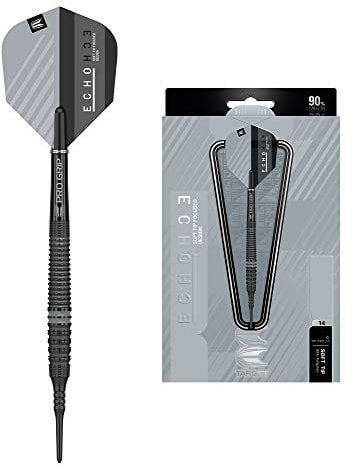 Target Darts Echo 90% Tungsten Soft Tip Darts Set, Barrel 14-18G | Pixel Tip Darts, Professionelles Dart Zubehör, Elektronisches Soft Tip Dart Set