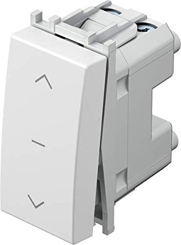 TEM Serie Modul Taster Jalousie 1-0-216AX 250V EIN-AUS Weiß