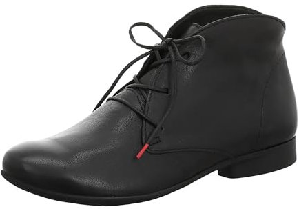 THINK! Damen Guad chromfrei gegerbte Leder gefütterte Stiefelette, 0000 SCHWARZ, 40 EU