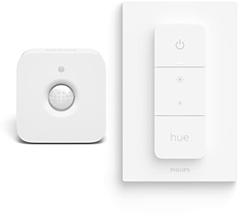 Philips Hue Value Pack with 1 Hue Dimmer Switch and 1 Hue Motion Sensor for Indoor Use - Hue Accessories