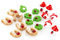 Logbuch-Verlag 18 kleine Glücksbringer - Set aus Hufeisen Kleeblatt Glückspilz - Give-Away 2-3 cm zum Kleben Streuteile Neujahr