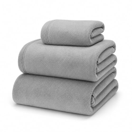 SABANALIA Sábanas Coralina Cama 160x200 Invierno | Juego de 4 piezas: bajera ajustable, encimera y 2 fundas de almohada en poliéster térmico suave. Fácil lavado. Color Gris.