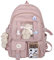 7VSTOHS Zaino scolastico Kawaii per ragazze Zaino scolastico carino con zaino estetico con spilla e accessori