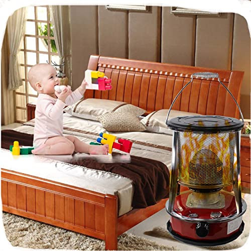 Ultraleichte handliche Ölheizungen für den Außenbereich Zeltofen for Kerosinheizung Campingkocher Heizung einstellbare Feuerkraft for drinnen draußen/Terrasse/Deck/Zuhause weiß/rot (Size : 4.6L/R