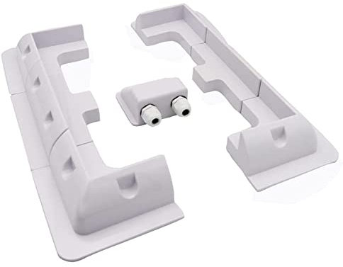 DEYMU Lot de 7 supports de montage pour panneau solaire en ABS, sans perçage, largement utilisés sur les toits de camping-cars, caravanes, véhicules, camping-cars, garages, abris de jardin
