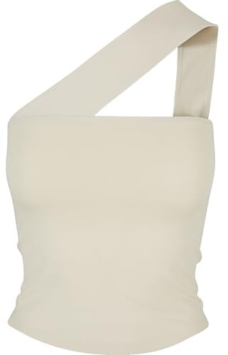 Urban Classics Damen Top Ladies One Strap Top whitesand S