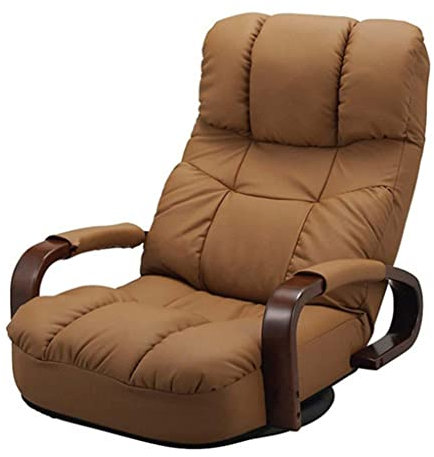 BALAMI Familien-Bürostuhl, Boden-Drehstuhl, 360 Grad drehbar, Wohnzimmermöbel, moderner Ledersessel Chaiselongue