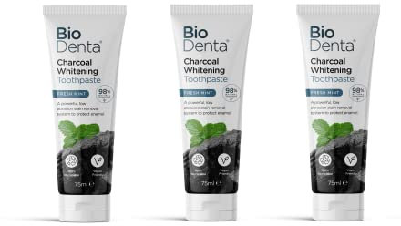 BioDenta Natural Toothpaste (3 Pack, Charcoal)