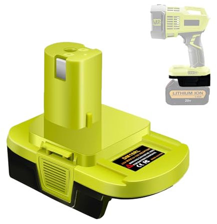DM18RL Battery Adapter for Dewalt & for Milwaukee to for Ryobi Battery Adapter, Convert for Dewalt 20V Llithium Battery to for Ryobi Tool 18V P105 P107 P108 Battery with 5V 2.1A USB Charge