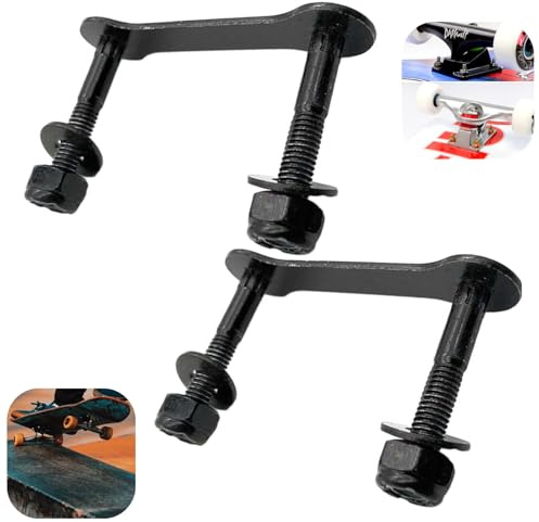 FZGLHQQ Skateboard Bolts Four Wheel Skateboard Truck Bridge Hardware Mounting Screws Bolts Longboard Bridge Nail Bolts Nuts Longboard Repair Rebuilding Kit for Skateboard Cruiser