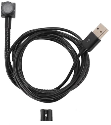 Annadue USB Center Webcam, Weitwinkel 120 Grad Blickkontakt Live Kamera, Laufwerksfreie USB Autofokus 8 MP Kamera mit Audio für Videokonferenzen.