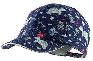 Sterntaler Basecap Meerestiere - Jungen Baseball Cap mit Allover Druck - Sommer Cappy elastisch mit Gummizug - Sportive Baby und Kinder Schirmkappe, UV-Schutz 50+, blau, Größe 53
