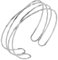 Aidenn Minimalistischer Silber Armreif für Damen - Oberarm Armschmuck, Zarter Geschichteter Armreifen