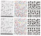 Healvian 24sheets Nail Stickers Self-adhesive Nail Art Decals for Unique Manicure Design for Parties Daily Life Special Occasions Supplies