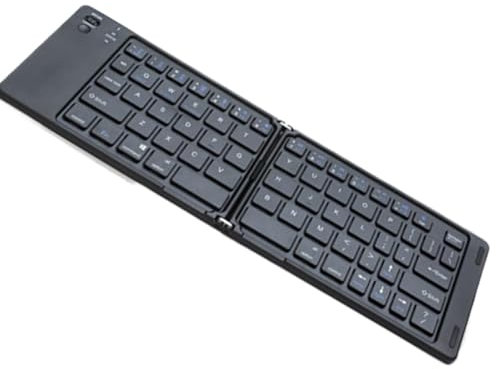 Clavier sans fil pliable Générique | Clavier portable rechargeable, Dispositif d'entrée sans fil pliable, fournitures de bureau à faible bruit pour ordinateur portable, tablette, Smartphone