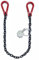 Grade 80 Chain Sling 10MM With Reeving Link Each End Towing Lifting WLL 3.15T (2 Metre Chain)