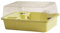 Sharplace Großer Hamsterkäfig, Übungsspielhaus, transparente Belüftung, Kleintierkäfig, Hamstergehege für Meerschweinchen, Rennmäuse, Gelb