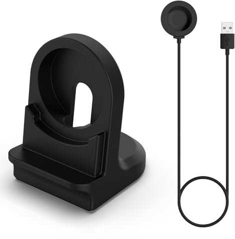Ladestation Kompatibel für Huawei Watch GT5/GT5 Pro/GT4 41mm/GT4 46mm/GT3/GT3 Pro/GT2 Pro Ladegerät, 3.3ft Ersatzkabel für Huawei Watch 4/4 Pro/3/3 Pro/GT Runner/Ultimate/Buds Ladestation (Schwarz)