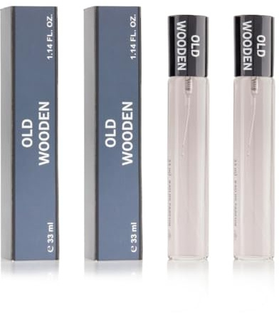 NAINA Herren Parfüm Set Old Wooden 2x 33ml Eau de Parfum Spray | Inspirierte Parfum Männer Set, Parfümfläschchen Flakon, Einzigartige Düfte und Dufterlebnisse, Aromatisches Herrendüfte
