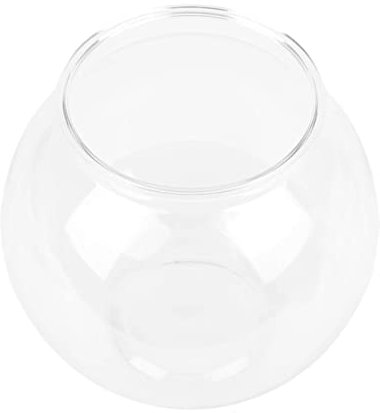 UPALDHOU Stylish Plastic Round Fish Tank Leakproof Small Fish Bowl for Party Favors, Table Centerpieces (S)