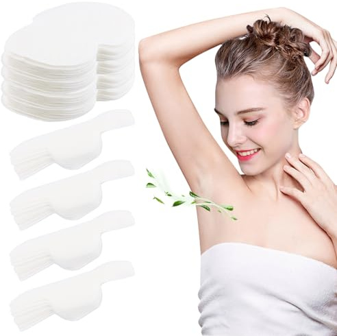 Ziyonix 40 Pieces Armpit Sweat Pads and 40 Pieces Sweat-absorbing Collar Pads, Antiperspirant Pads, Soft Invisible Unflavored & Ultra-Thin Sweat Pads for Men Women (80Pcs)