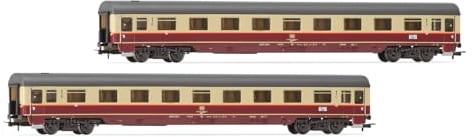 Rivarossi HR4397 DB 111, HO Gauge Locomotive | 2-unit pack Avmz 111 in Rheingold 1983 livery, Epoch IV, 1:87 Scale, Model Railway for Collectors