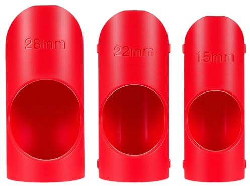 FeiatPogra Plumbing Tools - 3PCS Pipe Lagging Tool & Foam Cutter for Pipe Insulation, Burr-Free Cutting for 15mm, 22mm, 28mm Foam Tubing and Copper Pipes, Durable Nylon Pipe Lagging Foam Tool Kit