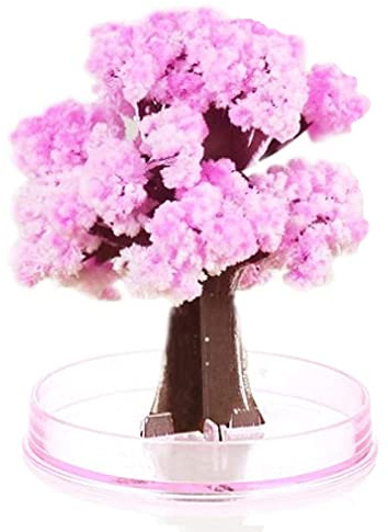 Fictory Arbre de Noël magique en cristal avec liquide magique non toxique, arbre en papier blanc et vert pour décoration de vacances, expériences scientifiques et travaux manuels pour enfants