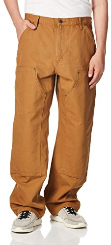 Carhartt Men's Loose Straight Washed Duck Double-Front Dungaree, Carhartt Brown, W30 x L32