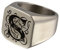 Juwelier Schönschmied - Herren Siegelring Bikerring Ring Barnabas Edelstahl 70 (22.3) 187Hla