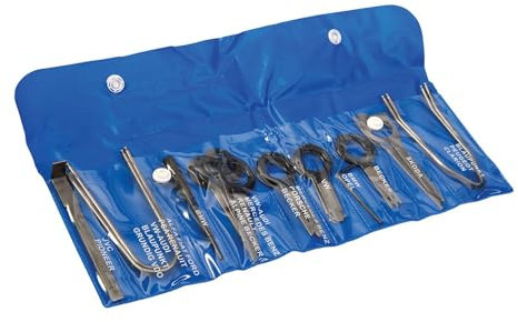 Silverline 333101 Kit di Utensili per la Rimozione delle Autoradio, Argento, Set di 20 Pezzi