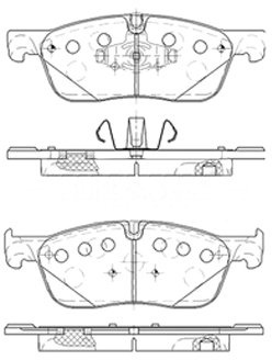 Borg & Beck BBP2518 Front Brake Pads To Fit L'Rover Discovery Sport 12/14-