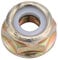 Caredy Klingenmutter, Linksgewinde M10x1.25, 1 Stück, Sechskant, Vollgarantie, Spindelmutter, Nut, Metall, Gold