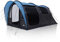 your GEAR Zelt Bora - Tunnelzelt für 4 Personen, UV 50+ Familienzelt, dunkle Schlafkabine, großer Wohnraum und Fenster, wasserdichtes Campingzelt, 5000 mm, Stehhöhe, Vordach, 3 breite Eingänge