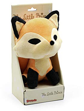 Le Petit Prince - Peluches Personnages du Film 24 cm et Le Renard 20 cm - Qualité Super Soft (Le Renard avec présentation sur boîte Display)
