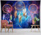 LB Wandteppich Sternenklarer Himmel Wandtuch Traumfänger Wandbehang Psychedelisch Tapisserie für Wohnzimmer Schlafzimmer Wohnheim Wanddeko,150x130cm