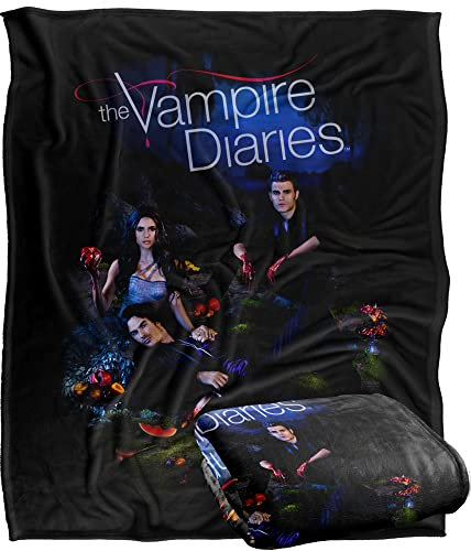 Coperta super morbida al tatto, modello VAMPIRE DIARIES, 152 x 127 cm
