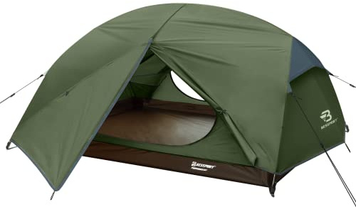 Bessport Camping Tent for 2 Person, Lightweight Backpacking Tent Waterproof Windproof Two Doors Easy Setup Double Layer Outdoor Tents for 3 to 4 Seasons, Suitable for Outdoor,Hiking,Camping