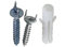 PROVISTON Clip di fissaggio per battiscopa | con tasselli | 90 x 30 x 175 mm | clip universale | montaggio battiscopa | facile installazione | 30 pezzi